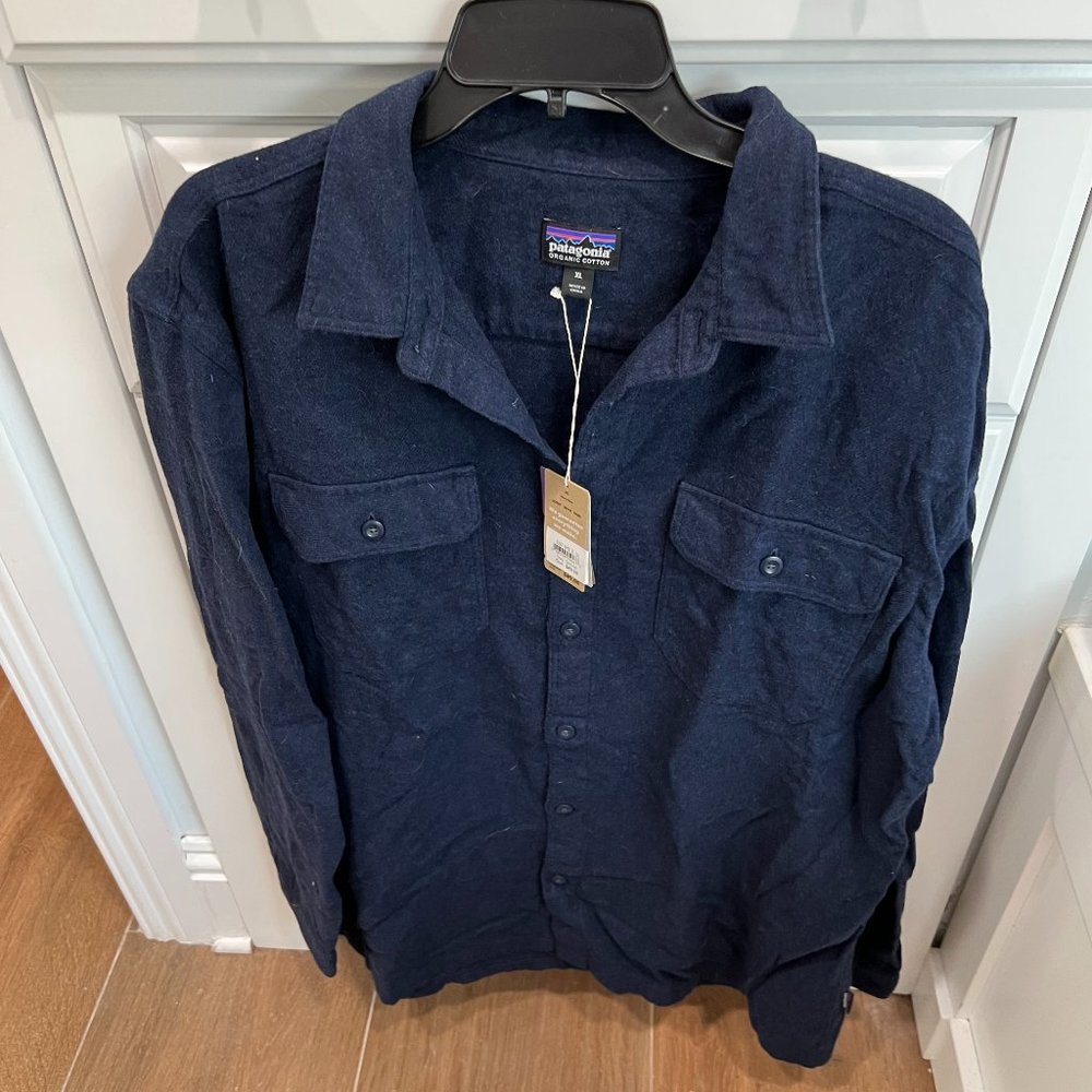 Patagonia solid flannel shirt